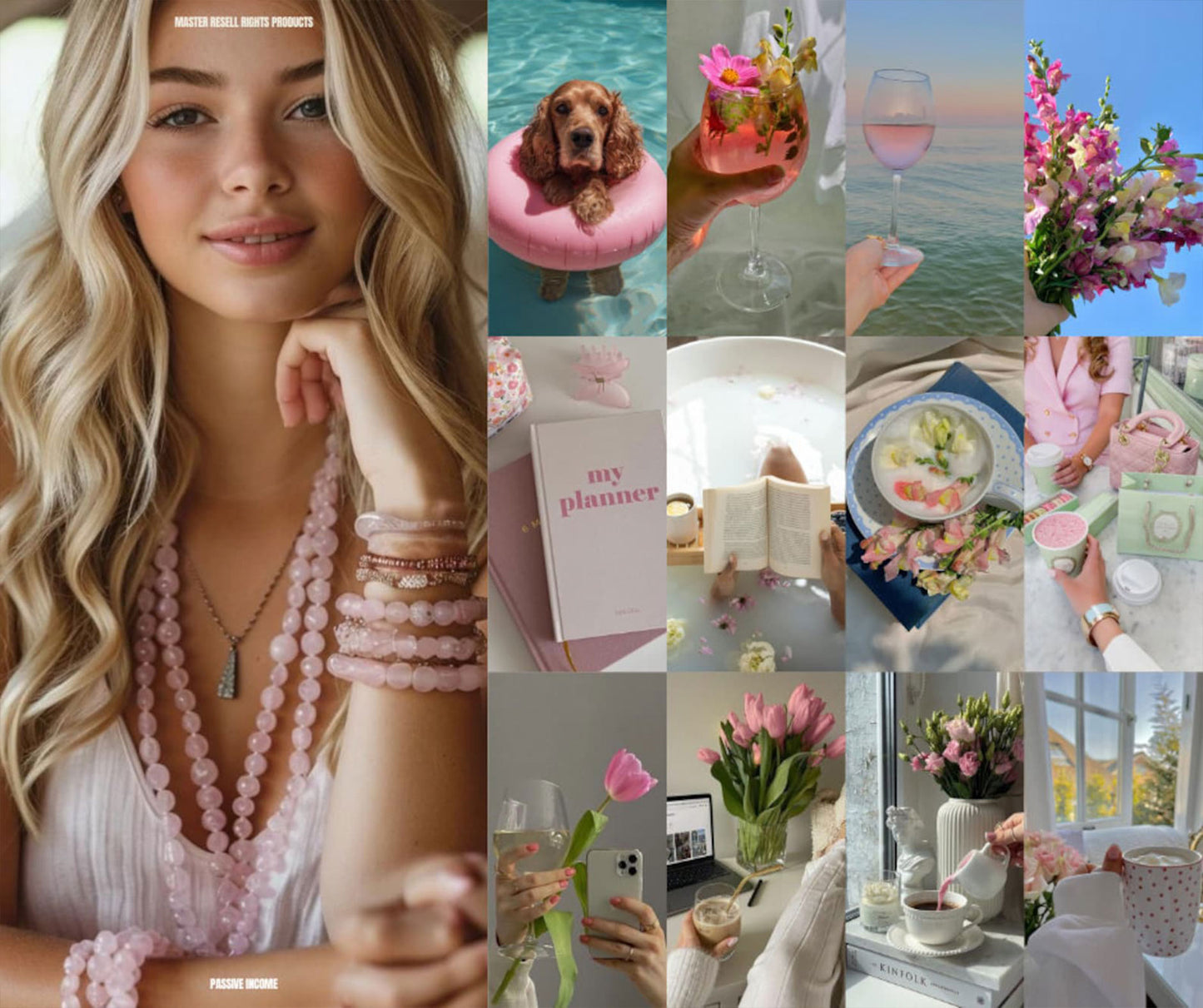 170+ Pink Boho Aesthetic Social Media Stock Images