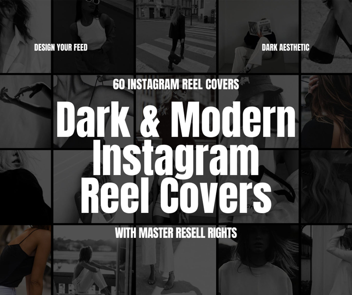 Dark & Modern Instagram Reel Covers with MRR