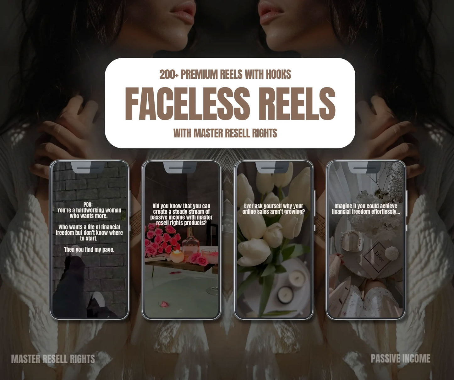 200+ Faceless Marketing Reels With DFY Hooks